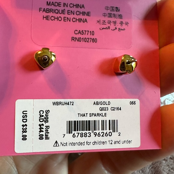 NWT Kate Spade New York Aurora Crystal Stud Earrings - Picture 3 of 5